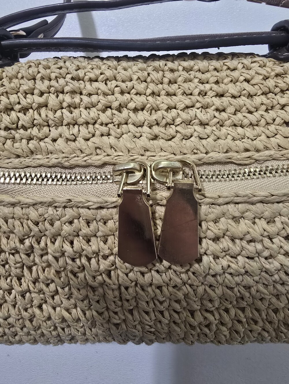 Tory Burch Romy Straw Slim Top Handle Bag - Picture 6 of 13